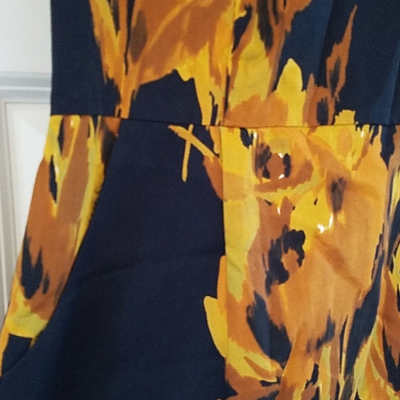 Anthropologie black floral print dress - Picture 4 of 4